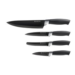 Набор ножей Ambition Jasper Black, 4 предмета цена и информация | Подставка для ножей Tescoma Woody, 21 см | kaup24.ee