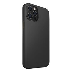 Чехол Uniq Lino Hue для iPhone 12 Pro Max, чёрный цена и информация | Чехлы для телефонов | kaup24.ee