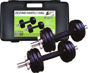 Muudetava raskusega hantlid EB Fit, 15 kg (2x7.5 kg) цена и информация | Гантели, гири, штанги | kaup24.ee