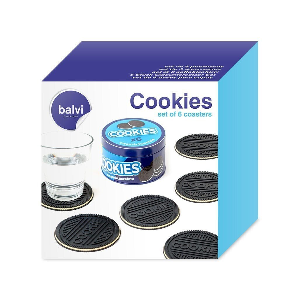 Klaasialuste komplekt Cookies (6 tk) hind ja info | Laudlinad, lauamatid, servjetid | kaup24.ee