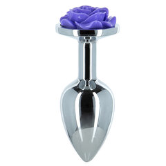 Анальная пробка Lux Metal Purple Rose (5,71 cм) цена и информация | Анальные игрушки | kaup24.ee