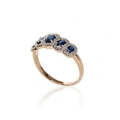 Золотое кольцо с бриллиантами "Дженни" из красного золота 585 пробы 4752263020832 цена и информация | Кольцо | kaup24.ee