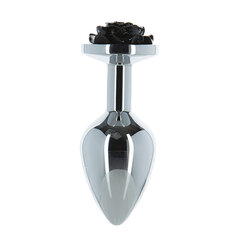 Анальная пробка Lux Metal Black Rose (5,71 cм) цена и информация | Анальные игрушки | kaup24.ee