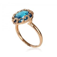 Золотое кольцо с бриллиантами "Анри II" из красного золота 585 пробы 4752263020863 цена и информация | Кольцо | kaup24.ee