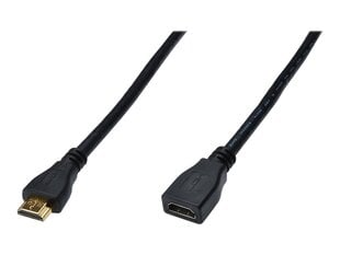 Digitus HDMI 1.4 Кабель HDMI 3 м HDMI Тип A (Стандартный) HDMI Тип C (Мини) Черный цена и информация | Кабели и провода | kaup24.ee