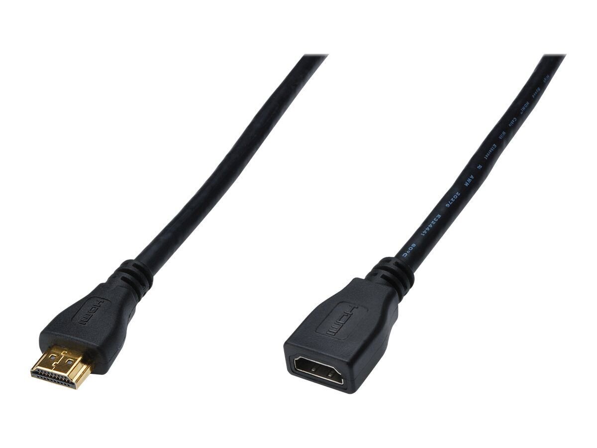 Kaabel Digitus HDMI 1.4, 3 m, HDMI A tüüpi (standard) HDMI Type C (Mini), Must hind ja info | Kaablid ja juhtmed | kaup24.ee