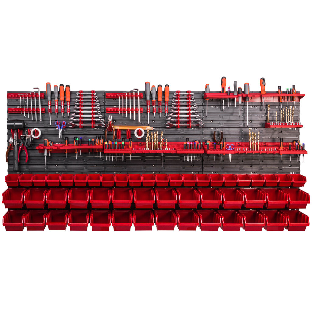 Sein tööriistadele erinevate riiulitega 170x78 cm цена и информация | Tööriistakastid, tööriistahoidjad | kaup24.ee