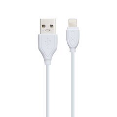 Кабель XO NB8 USB - Lightning 1,0 м 2,1А, белый цена и информация | Кабели для телефонов | kaup24.ee