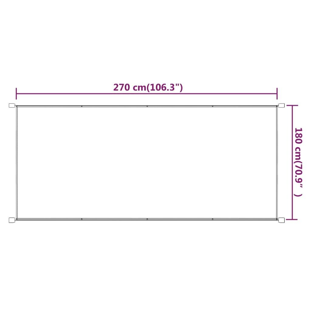 vidaXL vertikaalne varikatus, sinine, 180 x 270 cm, Oxfordi kangas hind ja info | Päikesevarjud, markiisid ja alused | kaup24.ee