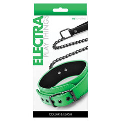 ELECTRA COLLAR &amp;amp; LEASH GREEN hind ja info | BDSM ja fetish | kaup24.ee