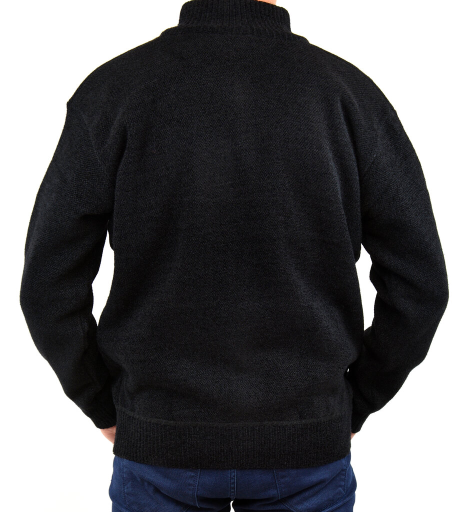 Meeste tõmblukuga džemper Ot-thomas 1689 big, must hind ja info | Meeste kampsunid | kaup24.ee