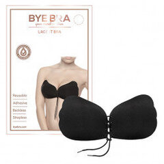 Bye Bra - Lace-It Bra Cup E Black цена и информация | Сексуальное женское белье | kaup24.ee
