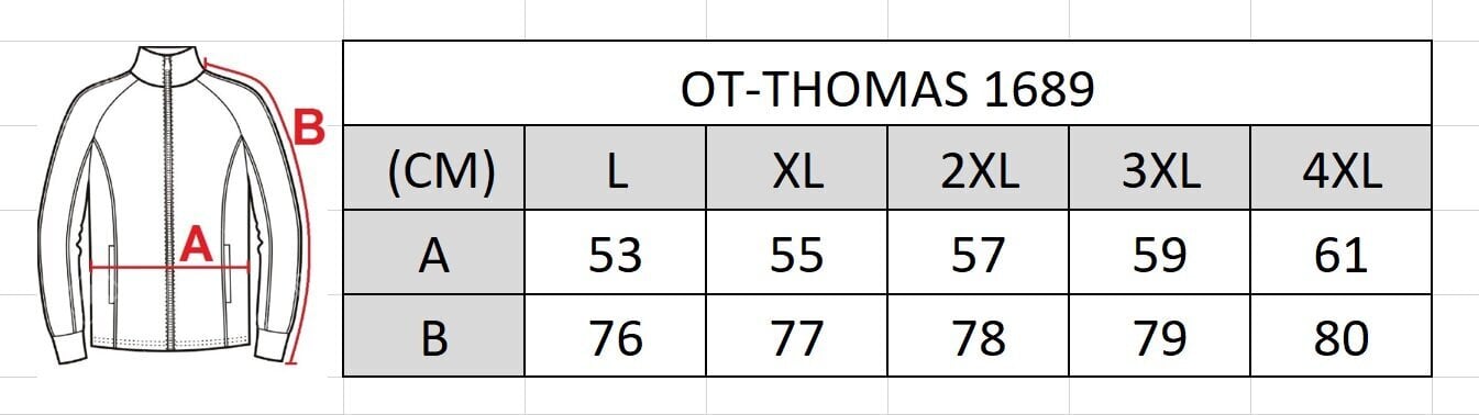 Meeste džemper tõmblukuga Ot-thomas 1689, must hind ja info | Meeste kampsunid | kaup24.ee