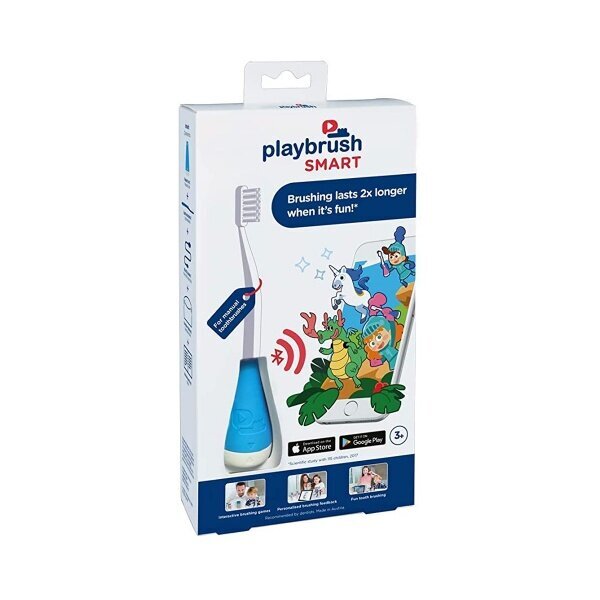 Nutikas hambaharja hoidja Playbrush Smart, sinist värvi, lastele alates 3 a. hind ja info | Elektrilised hambaharjad | kaup24.ee