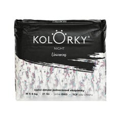 Mähkmed Kolorky "Night", M (5-8 kg), 21 tk цена и информация | Подгузники | kaup24.ee