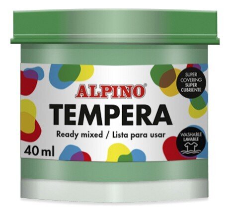 Guašš (tempera), Alpino, Green leaf, 40 ml hind ja info | Kunstitarbed, voolimise tarvikud | kaup24.ee