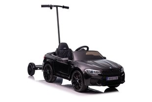 Электромобиль BMW M5 с дополнительной платформой, лакированный черный цена и информация | Электромобили для детей | kaup24.ee