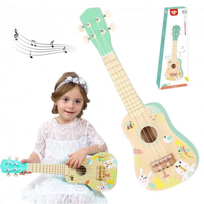 Puidust kitarr lastele - Tooky Toy цена и информация | Arendavad mänguasjad | kaup24.ee