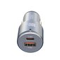 XO car charger CC47 PD QC 3.0 100W 1x USB 1x USB-C dark gray цена и информация | Mobiiltelefonide laadijad | kaup24.ee