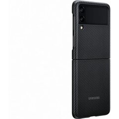 Чехол Samsung Aramid EF-XF711SBE для Galaxy Z Flip 3, чёрный цена и информация | Чехлы для телефонов | kaup24.ee