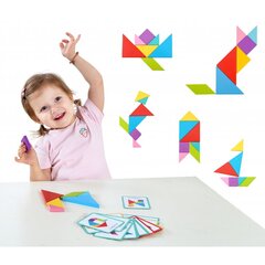 Puidust pusle - Tangram, 42 tükki hind ja info | Imikute mänguasjad | kaup24.ee
