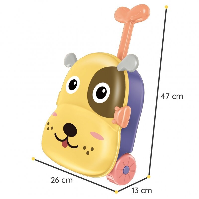 Liiva- ja veekomplekt kohvris - koer, 3in1 hind ja info | Mänguasjad (vesi, rand ja liiv) | kaup24.ee