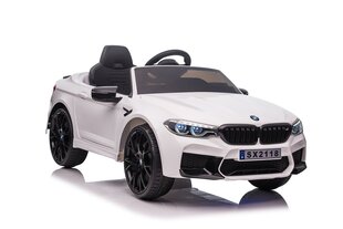 BMW M5 SX2118, одноместный электромобиль для детей, белый цена и информация | Электромобили для детей | kaup24.ee