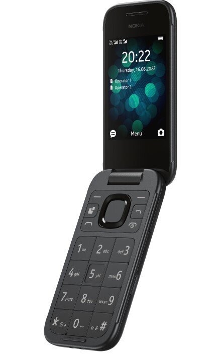 Nokia 2660 Flip 4G 1GF011GPA1A01 Black hind ja info | Telefonid | kaup24.ee