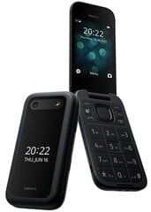 Nokia 2660 Flip 4G Black 1GF011GPA1A0 цена и информация | Мобильные телефоны | kaup24.ee