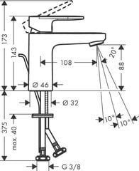 Hansgrohe Vernis Blend 100 CoolStart, 71585670, черный матовый цвет цена и информация | Смесители | kaup24.ee