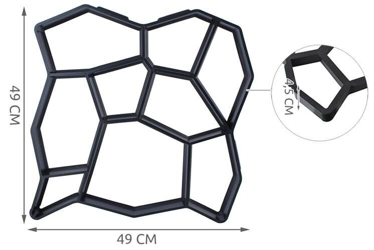 Vorm teekividele, 50x50x4,5 cm hind ja info | Käsitööriistad | kaup24.ee