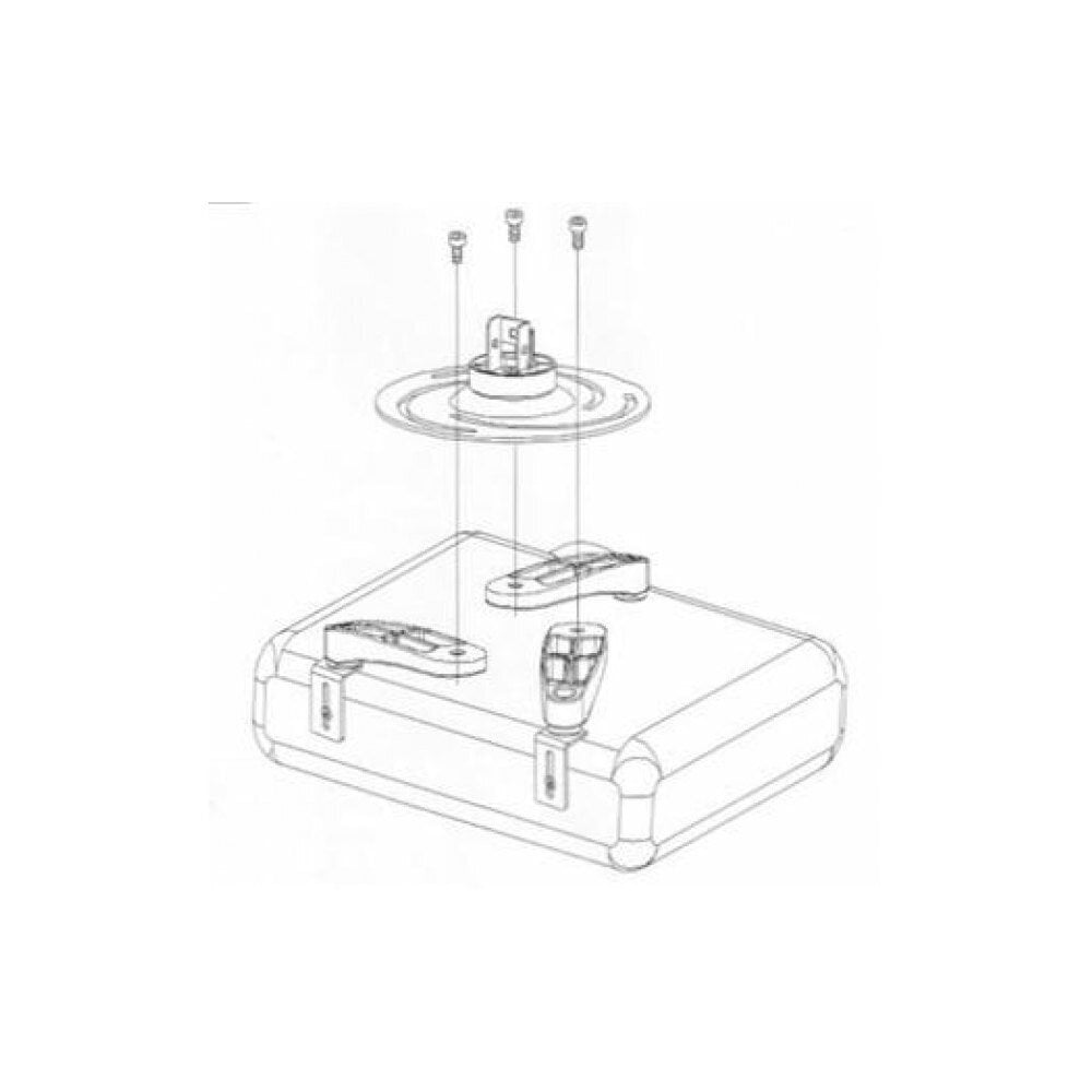 Projektori laekinnitus Techly, reguleeritav 60–102 cm, kuni 15 kg цена и информация | Teleri seinakinnitused ja hoidjad | kaup24.ee