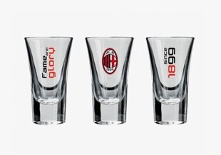 Viinapitsid AC Milan Fame and Glory, 50 ml, 3 tk цена и информация | Стаканы, фужеры, кувшины | kaup24.ee