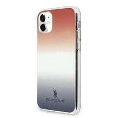 US Polo USHCN61TRDGRB iPhone 11 jaoks, punane/sinine цена и информация | Чехлы для телефонов | kaup24.ee