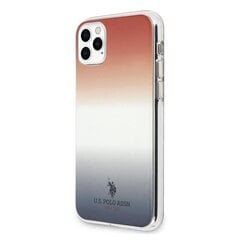 Чехол US Polo USHCN65TRDGRB для iPhone 11 Pro Max, красный/синий цена и информация | Чехлы для телефонов | kaup24.ee