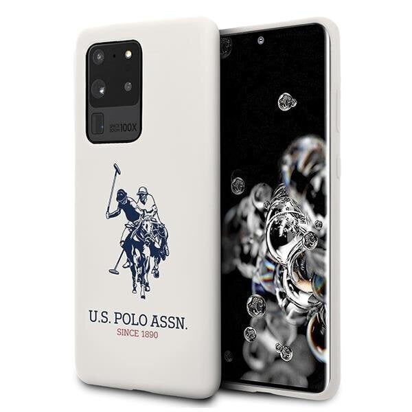 US Polo USHCS69SLHRWH S20 Ultra G988 valge цена и информация | Telefoni kaaned, ümbrised | kaup24.ee
