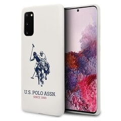 Чехол US Polo USHCS62SLHRWH для Samsung Galaxy S20 G980, белый цена и информация | Чехлы для телефонов | kaup24.ee