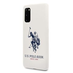 US Polo USHCS62SLHRWH S20 G980 valge цена и информация | Чехлы для телефонов | kaup24.ee