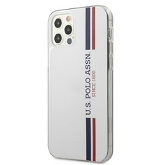 US Polo USHCP12MPCUSSWH iPhone 12/12 Pro 6.1 " valge Tricolor Collection hind ja info | Telefoni kaaned, ümbrised | kaup24.ee