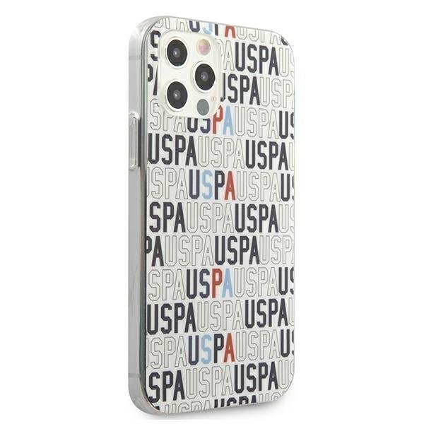 US Polo USHCP12MPCUSPA6 iPhone 12/12 Pro 6.1 " valge Logo Mania Collection hind ja info | Telefoni kaaned, ümbrised | kaup24.ee