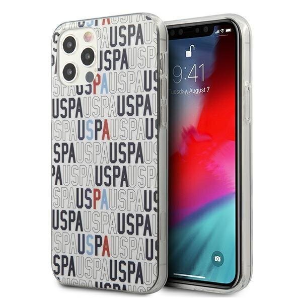 US Polo USHCP12MPCUSPA6 iPhone 12/12 Pro 6.1 " valge Logo Mania Collection hind ja info | Telefoni kaaned, ümbrised | kaup24.ee