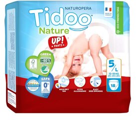 Tidoo Nature Pants Art.142614  Экологические подгузники-трусики  L размер 12-18 кг, 18 шт цена и информация | Подгузники | kaup24.ee