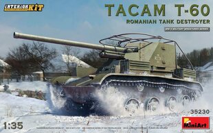 Сборная модель MiniArt - TACAM T-60 Romanian Tank Destroyer Interior included, 1/35, 35230 цена и информация | Склеиваемые модели | kaup24.ee