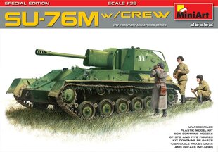 Liimitav mudel MiniArt 35262 SU-76M w/Crew Special Edition 1/35 цена и информация | Склеиваемые модели | kaup24.ee