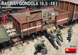 Liimitav mudel MiniArt 35296 Railway Gondola 16,5-18 t 1/35 hind ja info | Liimitavad mudelid | kaup24.ee