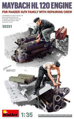 Liimitav mudel MiniArt 35331 Maybach HL 120 Engine for Panzer III/IV Family w/Repair Crew 1/35 цена и информация | Склеиваемые модели | kaup24.ee