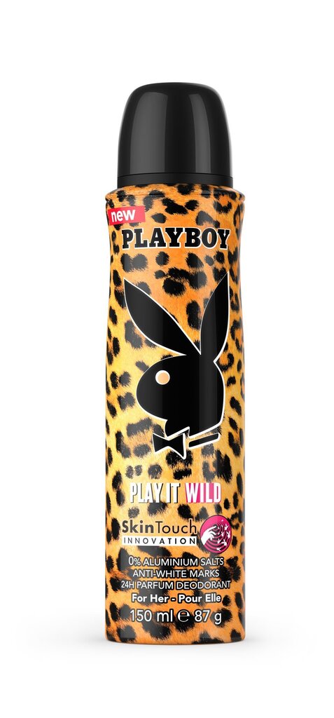 Spreideodorant Playboy Play It Wild naistele 150 ml hind ja info | Lõhnastatud kosmeetika naistele | kaup24.ee