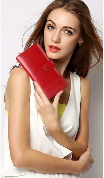 Naiste rahakott C33, punane hind ja info | Naiste rahakotid | kaup24.ee