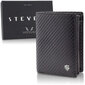 Meeste nahast rahakott Stevens 326 Carbon, must hind ja info | Meeste rahakotid | kaup24.ee
