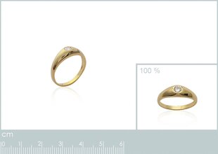 750° kullaga kaetud sõrmus, ⌀ 17.5, toodetud Prantsusmaal цена и информация | Кольцо | kaup24.ee